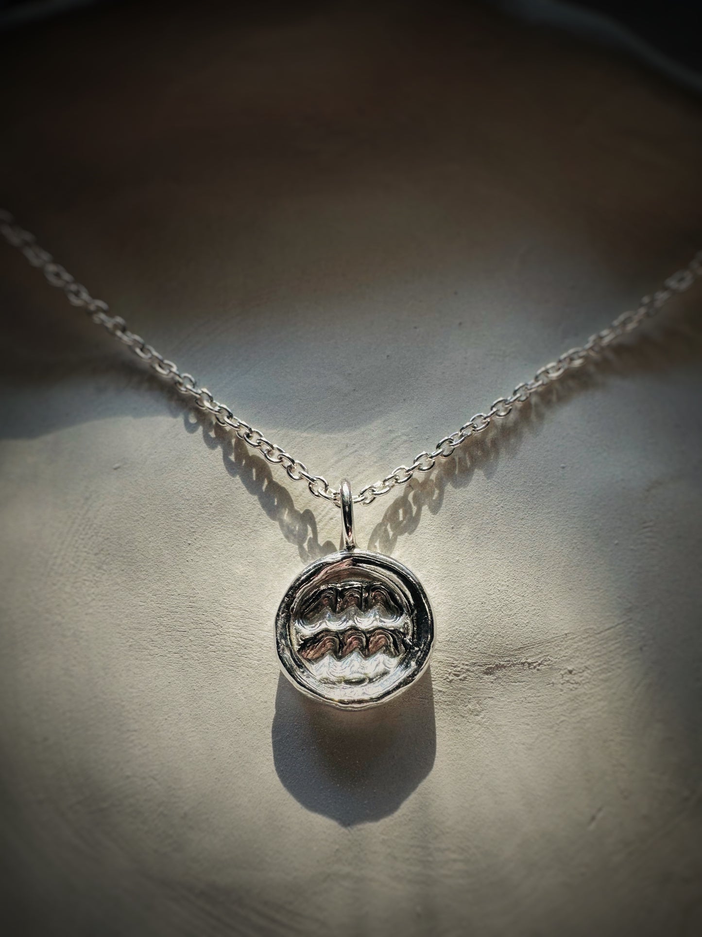 Zodiac Charm Pendant ~ Aquarius