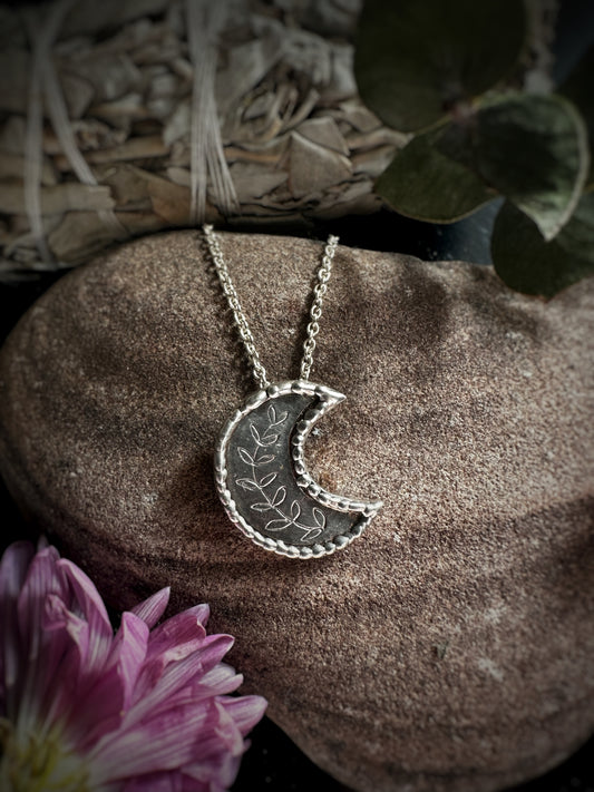 Crescent Moon Pendant Necklace