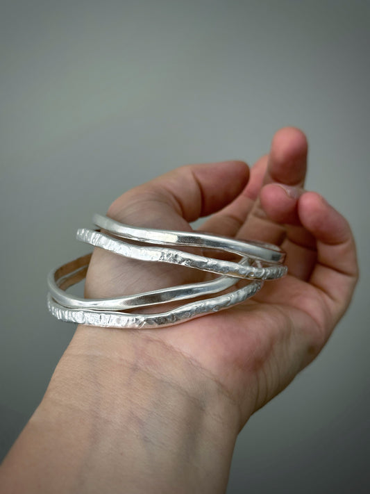 Wavey Bangles Set