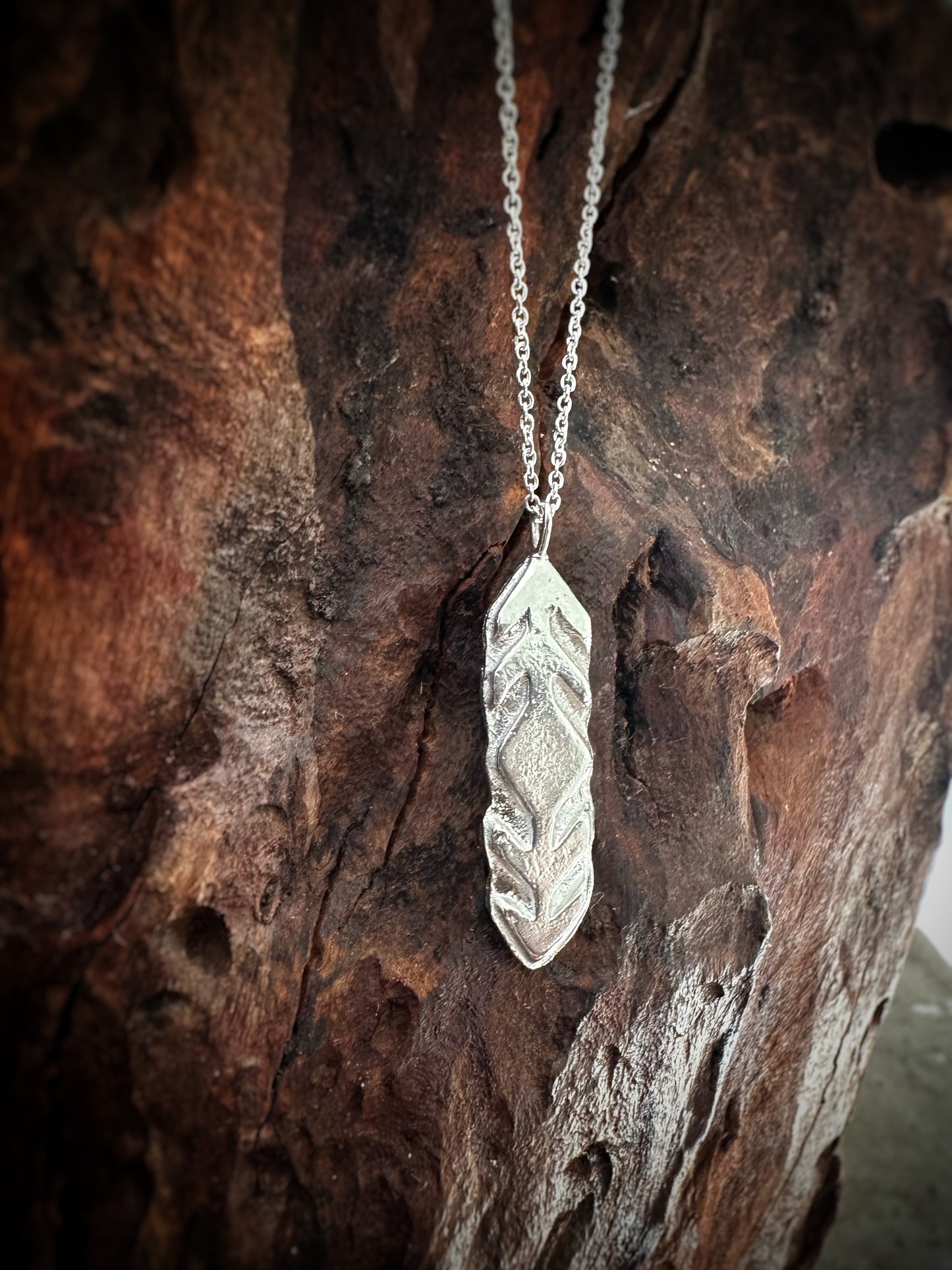 Aztec Arrow Pendant Necklace - Rustic Sand Casted