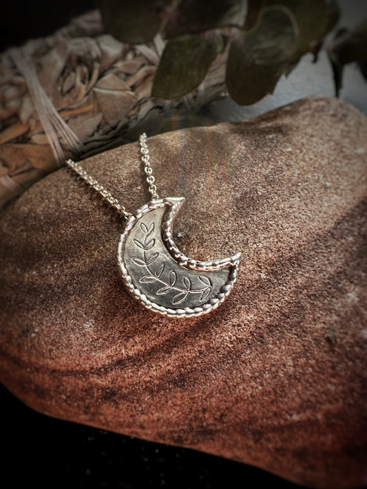 Crescent Moon Pendant Necklace