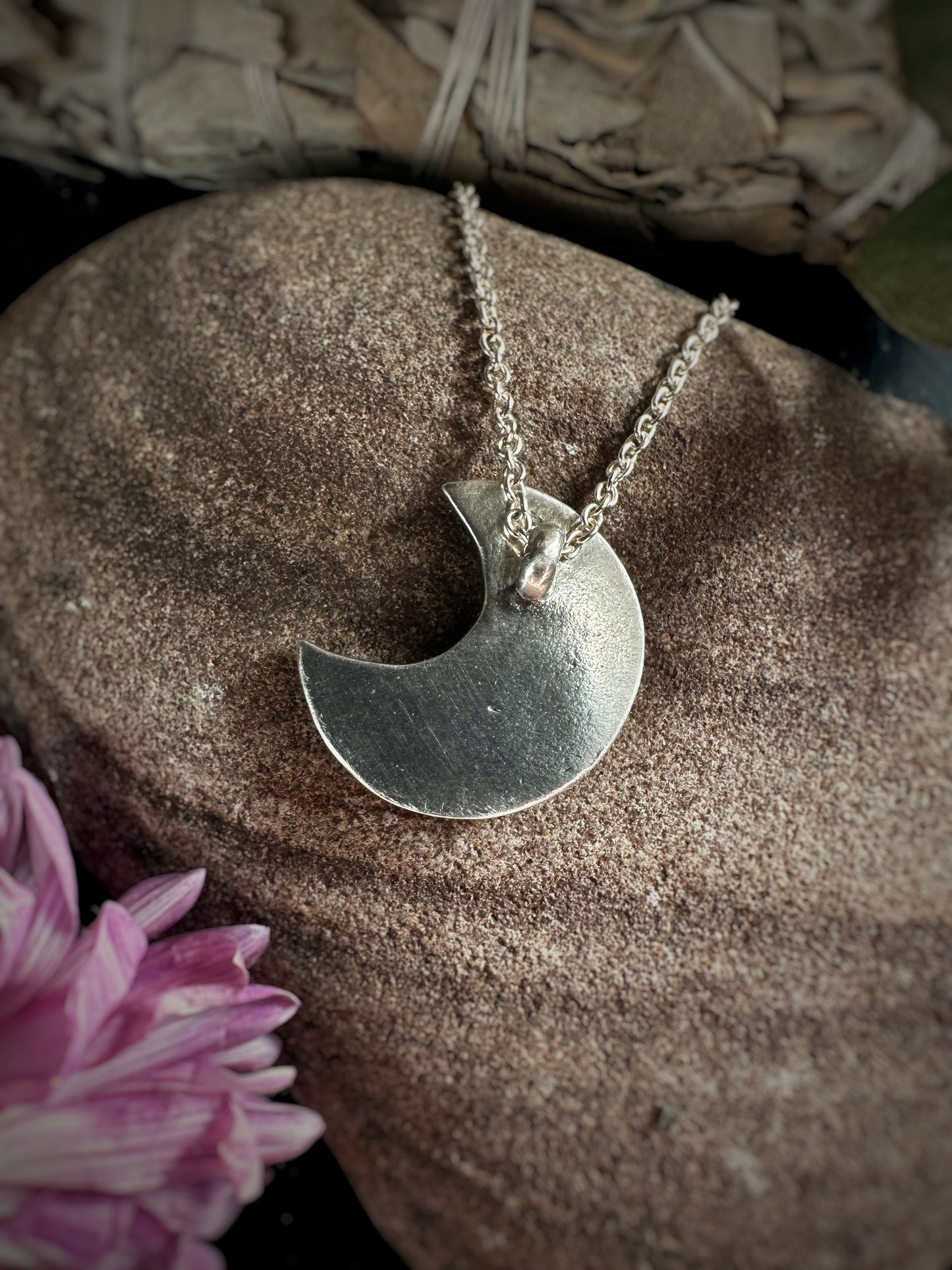 Crescent Moon Pendant Necklace