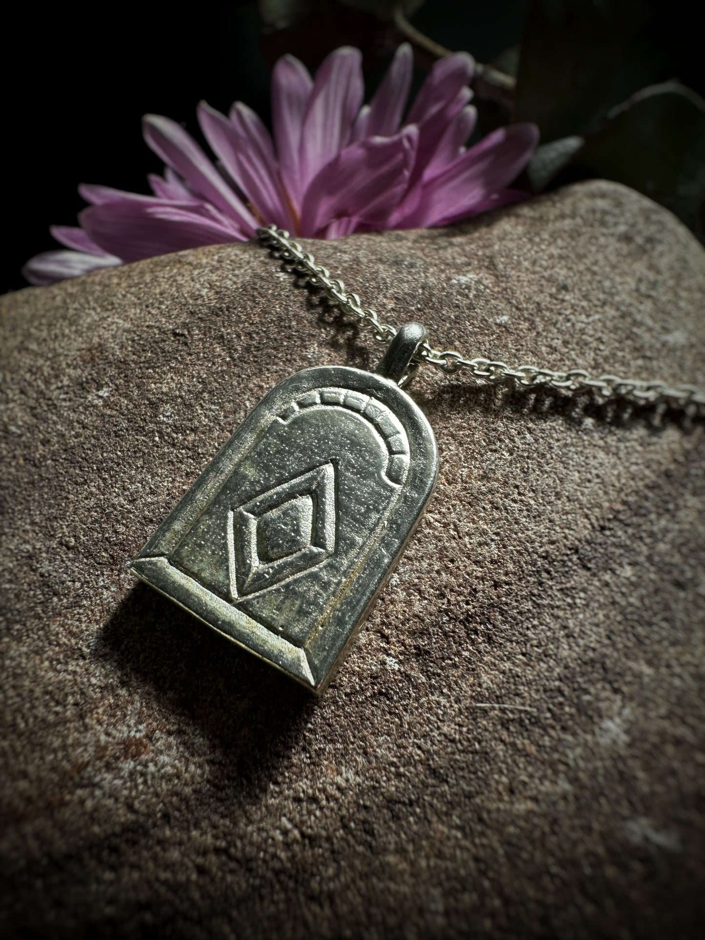 Aztec Arch Pendant Necklace