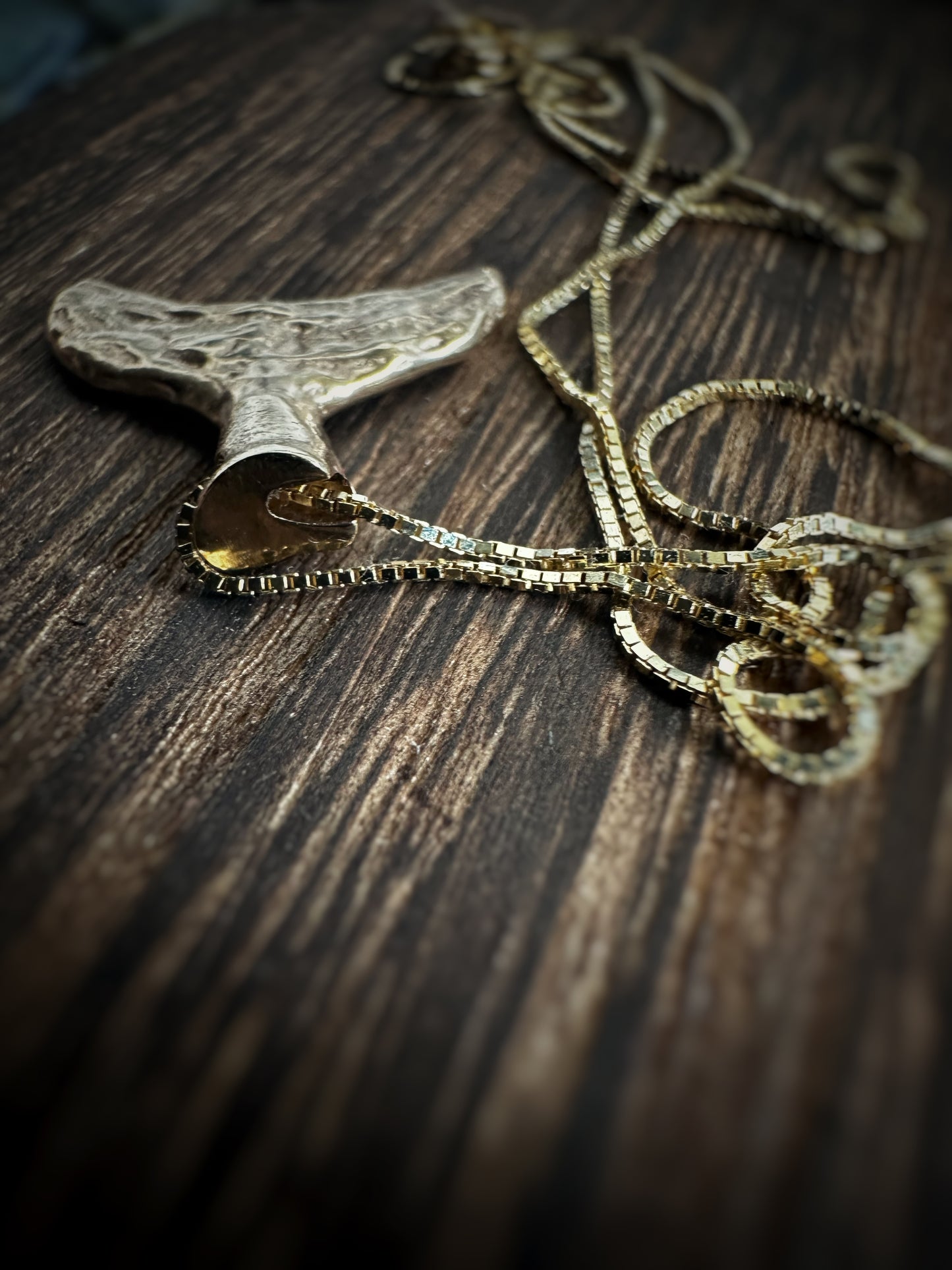 14ct Solid Gold Cuttlefish-Cast Ocean Spirit Tail Pendant